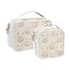 2 Pack Clear Decorative Toiletry Hanging Bag TSA Approved Cartoon Lovely Rabbits Reusable Cosmetic Bag Travel Mens Shaving kit Bolsa de maquillaje view 2