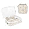 2 Pack Clear Decorative Toiletry Hanging Bag TSA Approved Cartoon Lovely Rabbits Reusable Cosmetic Bag Travel Mens Shaving kit Bolsa de maquillaje view 3