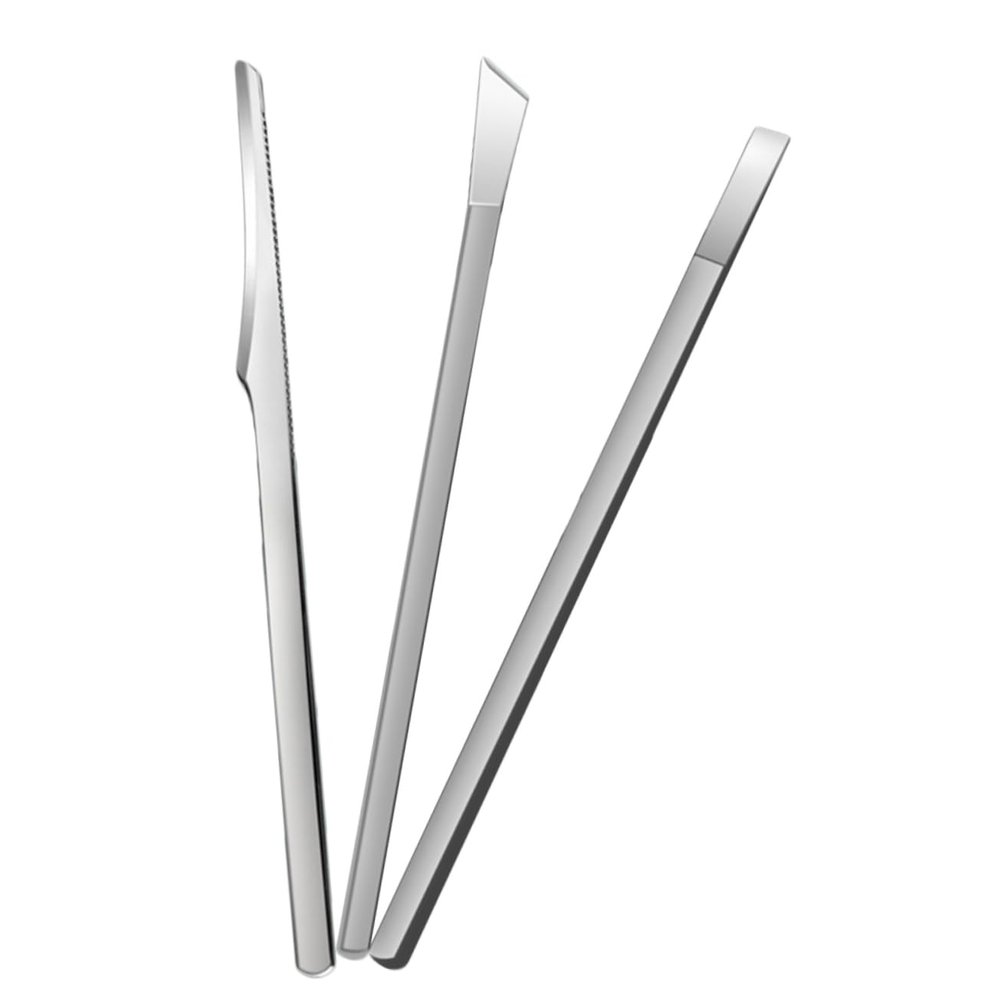 DEARMAMY 3pcs Multi-Functional Pedicure Tool Foot Scraper Nail Care Tools Cuticle Remover