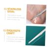 DEARMAMY 3pcs Multi-Functional Pedicure Tool Foot Scraper Nail Care Tools Cuticle Remover view 4
