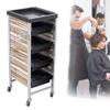 Salon Trolley Rolling Cart with 4 Drawers Hair Dryer Service Tray Tool Storage Cart for Salon SPA Beauty Hairdressing view 1