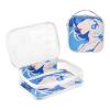 2 Pack Clear Decorative Toiletry Bag Hanging TSA Approved Fashion Girl Blue 4th of July Independence Day Transparent Clear Makeup Bag Travel Essential maquillaje para view 3