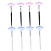 VICASKY 8pcs Long Handle Face Mask Brush Set Fan-shaped Makeup Applicator for Easy Application view 1