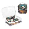 2 Pack Clear Decorative Hanging Travel Toiletry TSA Approved Cartoon Panda Retro Bathtub Multifunctional Small Cosmetic Bag Mens Shaving kit Bolsa de almacenamiento view 3