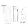 AUTSUPPL 1set Eyebrow Shaping Kit Eyebrow Trimmer Stylish Transparent Design for Safe Grooming Beauty Tool for All Users view 3