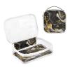 2 Pack Clear Decorative Toiletry Bag Hanging TSA Approved Swirling Black and Gold Marble Patterns Waterproof Cosmetic Bags for Women Mens Shaving kit de maquillaje view 3
