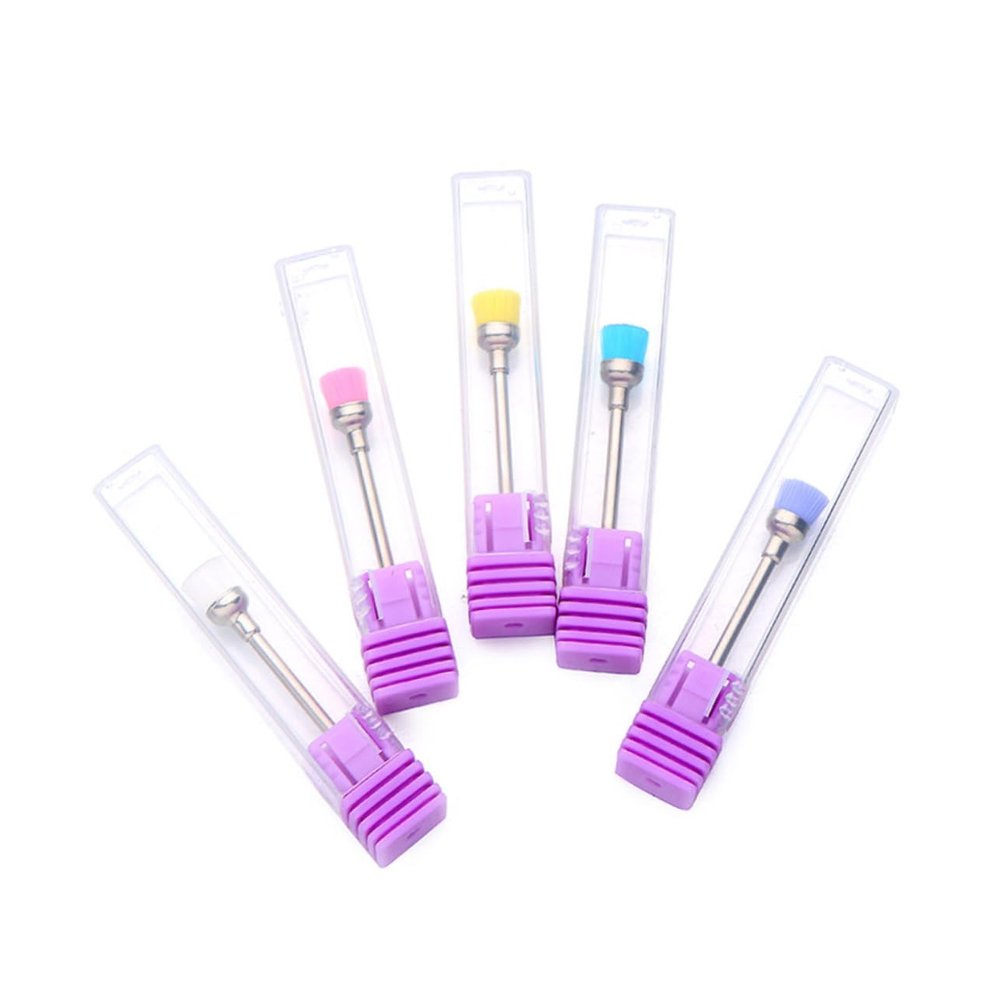 DEARMAMY Professional Nail Art Dust Brush 5pcs Ash Cleaning Brush for Nail Drill Bits