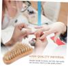 Beaupretty 1pc Practical Bristle Nail Brush Simple Manicure Brush Nail Art Tool Natural Pig Bristles Safe Comfortable view 2