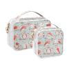 2 Pack Clear Decorative Toiletry Bags for TSA Approved Cute Tree Bird Owl Red Multifunctional Makeup Bag Small Mens Shaving kit Bolsa de maquillaje view 2