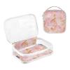2 Pack Clear Decorative Toiletry Bag Men TSA Approved Watercolor Musical Note Golden Pink Waterproof Travel Makeup Bags Shaving Essentials Bolsa de maquillaje view 3
