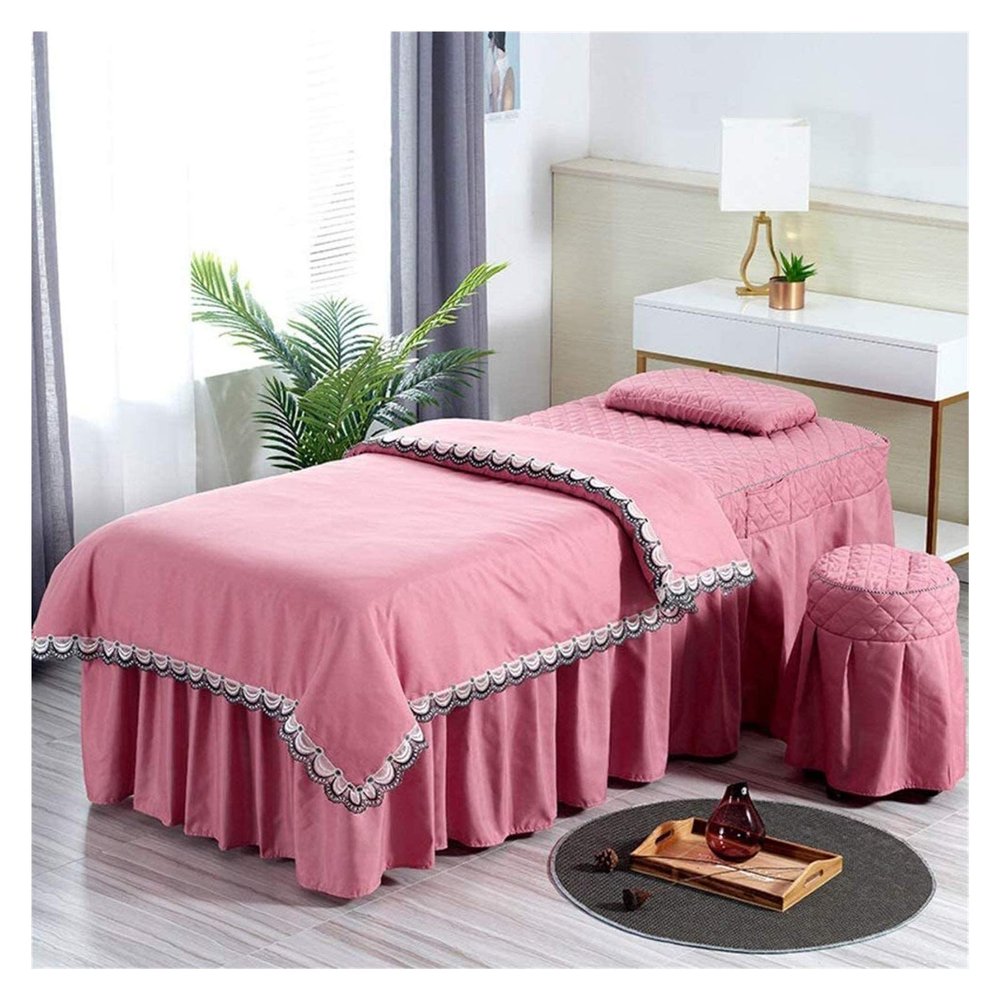 U5GAAALPPQ9 Massage Table Sheet Set Quilting Beauty Bed Cover Simple Soft Salon Body Massage Bed Skirt Bedspread 190x80cm(75x31inch) Beauty Bed Cover Massage Salon Bed Bedspread with