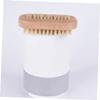 DEARMAMY 4pcs Double-sided Nail Brush Handheld Nail Cleaner Dust Removal Brush Bristle Massage Tool for Manicure Pedicure for Salon Use view 2