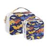2 Pack Clear Decorative Travel Toiletry Bag TSA Approved Bats Colorful Multifunctional Makeup Bag Small Shaving Essentials Bolsa de almacenamiento view 2
