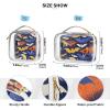 2 Pack Clear Decorative Travel Toiletry Bag TSA Approved Bats Colorful Multifunctional Makeup Bag Small Shaving Essentials Bolsa de almacenamiento view 4