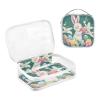 2 Pack Clear Decorative Hanging Travel Toiletry TSA Approved Cartoon Easter Cute Bunny Colorful Easter Egg Transparent Travel Makeup Bags Shaving Essentials maquillaje para view 3