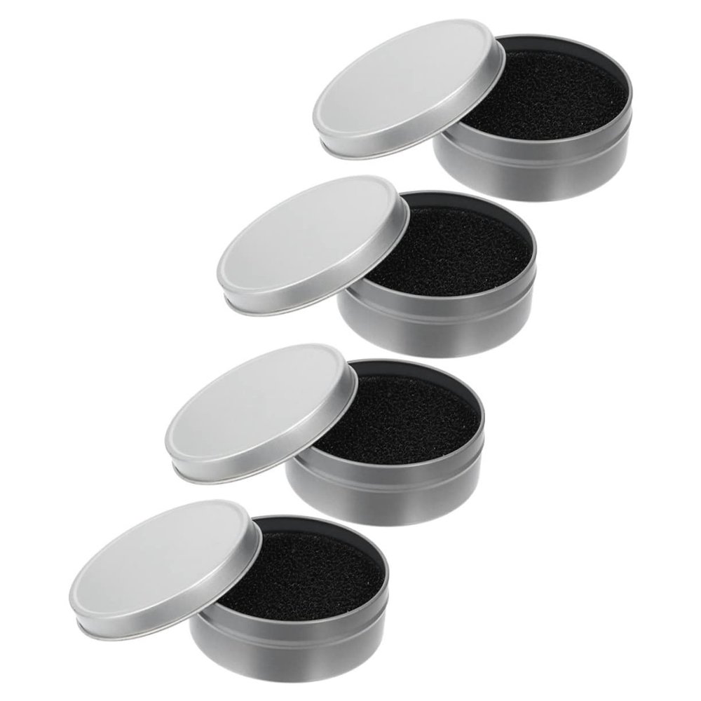 VICASKY 4sets Makeup Brush Cleaning Tool Beauty Sponge Cleaner Activated Carbon Sponge Makeup Supply