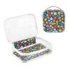 2 Pack Clear Decorative Toiletry Bags for Traveling Women TSA Approved Retro Blue Flower Country Style Transparent Cosmetic Bags for Women for Purse Shaving Essentials Bolsa de almacenamiento view 3