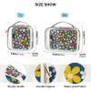 2 Pack Clear Decorative Toiletry Bags for Traveling Women TSA Approved Retro Blue Flower Country Style Transparent Cosmetic Bags for Women for Purse Shaving Essentials Bolsa de almacenamiento view 4