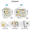 2 Pack Clear Decorative Mens Toiletry Travel TSA Approved Buttercup Simple Line Art Cartoon Style Multifunctional Makeup Brush Bag Shaving Essentials Bolsa de maquillaje view 4