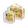 2 Pack Clear Decorative Mens Toiletry Bag TSA Approved Nature Lily Flower Yellow Waterproof Makeup Organizer Bag Mens Shaving kit Bolsa de almacenamiento view 1