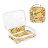 2 Pack Clear Decorative Mens Toiletry Bag TSA Approved Nature Lily Flower Yellow Waterproof Makeup Organizer Bag Mens Shaving kit Bolsa de almacenamiento view 3