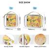 2 Pack Clear Decorative Mens Toiletry Bag TSA Approved Nature Lily Flower Yellow Waterproof Makeup Organizer Bag Mens Shaving kit Bolsa de almacenamiento view 4