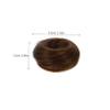 AUTSUPPL 2pcs Donut Hair Bun Holders Natural Look Hair Extensions Scrunchies for Women and Girls Easy to Use Synthetic Hairpieces Light Brown view 2