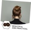 AUTSUPPL 2pcs Donut Hair Bun Holders Natural Look Hair Extensions Scrunchies for Women and Girls Easy to Use Synthetic Hairpieces Light Brown view 4