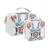 2 Pack Clear Decorative Mens Toiletry Bag TSA Approved Boho Red and Blue Rabbit Multifunctional Cosmetic Bags for Women for Purse Mens Shaving kit de maquillaje view 2