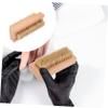 Beaupretty 1pc Wooden Pig Bristle Nail Brush Nail Dust Cleaner for Art and Manicure Comfortable Grip Wooden Handle for Removing Dead Skin and from and Feet view 2