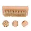 Beaupretty 1pc Wooden Pig Bristle Nail Brush Nail Dust Cleaner for Art and Manicure Comfortable Grip Wooden Handle for Removing Dead Skin and from and Feet view 4