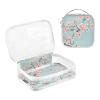 2 Pack Clear Decorative Small Toiletry Bag TSA Approved Nature Peach Cherry Blossom Teal Portable Cosmetic Bag Travel Mens Shaving kit Bolsa de maquillaje view 3