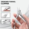 IBUNEERLY Manicure Set, Nail Cutters Set with Travel Leather Case, Professional Manicure Tools for Thick Nail & Ingrown Nail, Nail Cutters for Men and Women, Silver view 3