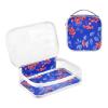 2 Pack Clear Decorative Mens Toiletry Travel Bag TSA Approved Red Rowanberry Fruit Royal Blue Water-Resistant Travel Makeup Bag Travel Essential de maquillaje para view 3