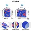 2 Pack Clear Decorative Mens Toiletry Travel Bag TSA Approved Red Rowanberry Fruit Royal Blue Water-Resistant Travel Makeup Bag Travel Essential de maquillaje para view 4