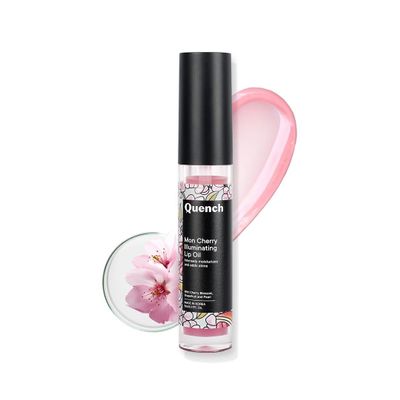 NinthAvenue Basics Illuminating Lip Oil with Cherry Blossom & Patchouli Oil (Pink), Korean Lip Oil for Plump, Glossy & Smooth Lips, Non-Sticky, Non-Greasy (5ml)