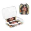 2 Pack Clear Decorative Toiletry Bag for Women TSA Approved Anime Beauty Water-Resistant Travel Cosmetic Bags for Women Mens Shaving kit para maquillaje view 3