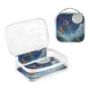 2 Pack Clear Decorative Mens Toiletry Travel Bag TSA Approved Flying Witch Broomstick Moonlit Sky Transparent Cosmetic Travel Bags for Women Shaving Essentials Bolsa de almacenamiento view 3