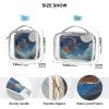 2 Pack Clear Decorative Mens Toiletry Travel Bag TSA Approved Flying Witch Broomstick Moonlit Sky Transparent Cosmetic Travel Bags for Women Shaving Essentials Bolsa de almacenamiento view 4