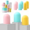 9 Pack Silicone Bottle Covers for Traveling, Airplane Travel Essentials for Women, Beach Vacation and Cruise Ship Travel Accessories, Travel Size Toiletries, Must Haves, Leak Proof view 1