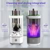 Electric Makeup Brush Cleaner Machine, Automatic Makeup Brush Cleaner With USB cable, Makeup Brush Washer with Dryer Horder, Cosmetic Brushes Cleaner Tool for All Makeup Brushes (Grey) view 3