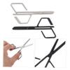 Healvian 2pcs Stainless Steel Nose Hair Trimming Scissors Eyebrow Trimmers for Women Men Facial Hair Grooming Tool view 4
