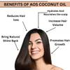 AOS Products 100% Pure and Natural Virgin Liquid Coconut Carrier Oil - Moisturizing, Lightweight and Deeply Nourishing - Promotes Healthy, Softer Skin & Hair - Hydrating - 1.01 oz/30Ml view 3