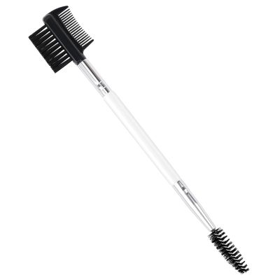 3 Head Eyebrow Eyelash Shaper Eyelash Comb Double Head Brush Makeup Grooming Tool cosmetic with 3 Different Spoolie Brushes for Separating Lashes, Eliminating Mascara Clumps, Grooming and Shaping Brow