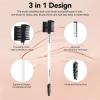 3 Head Eyebrow Eyelash Shaper Eyelash Comb Double Head Brush Makeup Grooming Tool cosmetic with 3 Different Spoolie Brushes for Separating Lashes, Eliminating Mascara Clumps, Grooming and Shaping Brow view 2