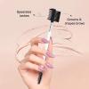 3 Head Eyebrow Eyelash Shaper Eyelash Comb Double Head Brush Makeup Grooming Tool cosmetic with 3 Different Spoolie Brushes for Separating Lashes, Eliminating Mascara Clumps, Grooming and Shaping Brow view 3