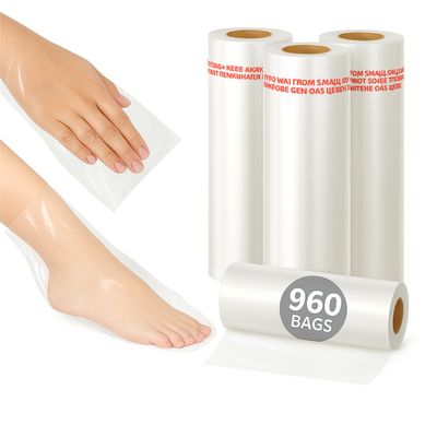 Paraffin Wax Bags for Hands and Feet, 960 Count 12x17 Inch Plastic Liners, Refill Socks and Gloves for Paraffin Bath, Wax Treatment Mitt Covers for Paraffin Wax Machine