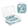 2 Pack Clear Decorative Hanging Toiletry Bag TSA Approved Nature White Cherry Blossom Teal Transparent Bags for Women Travel Essential de maquillaje view 3