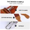 ERINGOGO Razor Sharpening Strap Barber Strop with Hanging Buckle Double-layer Leather Canvas Sharpening Belt view 3