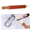 ERINGOGO Razor Sharpening Strap Barber Strop with Hanging Buckle Double-layer Leather Canvas Sharpening Belt view 4